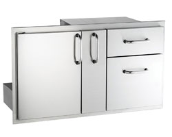 Access Foor Platter Storage Double Drawer by Fire Magic