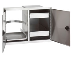 Double Doors Dual Drawer Trash Tray by Fire Magic