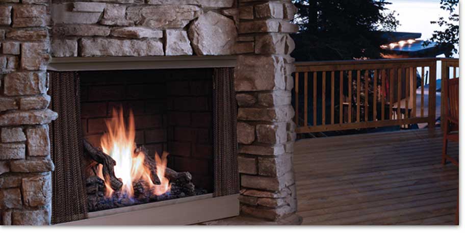 Kingsman Fireplace, OPF42, Outdoor Fireplace